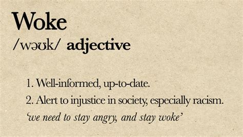 woke definition oxford
